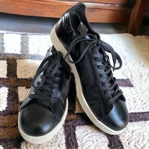 Adidas X Barney’s New York Black Leather Stan Smith shoes sneakers W 8 M 6.5